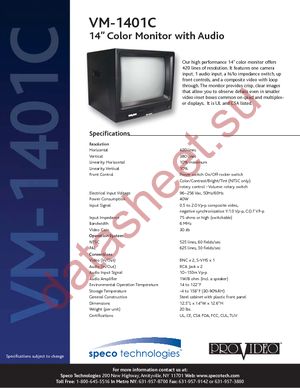 VM-1401C datasheet  